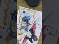 goku vs jiren watercolor