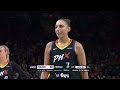 Last two minutes in first half of Indiana Fever vs Phoenix Mercury