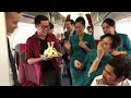 This is our habit in Garuda Indonesia. Celebrate bday of our loyal customers