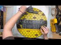 DIY Bee wood round using NO VINYL - Step by Step Wood Round Tutorial - Wood Signs for Beginners