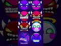 Geometry Dash Demon Difficulty Face Names! (Ver. 3 Neon) #geometrydash #art