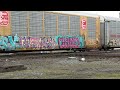 CSX with old style 7810 mixed freight in Deshler Ohio