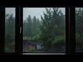 Window Rain Sounds for Sleeping ||  Find Peace with Rainstorm on Window || Sleep Sounds