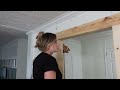 ✨MOBILE HOME MAKEOVER // faux beam doorway diy // home updates on a budget