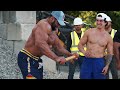 Construction Workers vs. Bodybuilders - (Who's Stronger?)