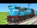 8️⃣ TRAINS CROSSING ON CORVED🍂 BRANCHED RISKY RAILROAD TRICKS/train sim world4