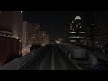 🚇 [4K HDR] Yurikamome Line (Monorail) From Odaiba to Shimbashi By Night | Tokyo, Japan 🇯🇵