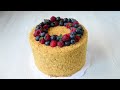 MEDOVIK ☆ Honey CAKE with raspberries