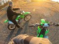 Kx450F crf450rx klx230 Quik ride Before dark pt2