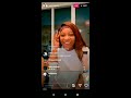 Raginae Carter colormenae on Instagram live playing an adult game