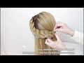 2 Easy hairstyle for long hair. Braided hairstyle.