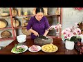 Gardening, raising livestock, and cooking the old traditional tofu dish my mother often cooks.