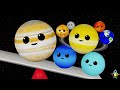 BEST PLANETS 🚌🌎🪐 COMPILATION FOR BABY | Planet SIZES | Funny Planet comparison for kids | 8 Planets