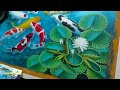 EASY PAINTING TECHNIQUES - DRAWING KOI FISH AND WATER LILLY FLOWERS WITH ACRYLIC / KOI FISH 9