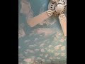 Clouds painting on ceiling.