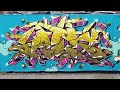 HEAVY REIGN CREW Graffiti wall - featuring NEYEC, CUTE and IZER