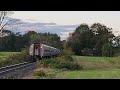 [4K60] Amtrak #100 Leads Vermonter 54 October 8, 2023