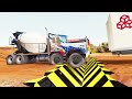 Cars vs Upside Down Speed Bumps #33 | BeamNG.DRIVE