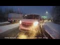 Dash Cam A55 North Wales impassible January 2021 due to heavy snow