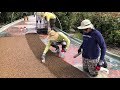 HOW TO Install Recycled Rubber Coating Over Old Cracked Concrete Driveway!