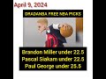 FREE NBA PICKS TODAY APRIL 9, 2024