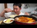 김치찜 자박하게 고기는 통으로 계란말이 흰쌀밥까지 푹 익은 김치 쭉쭉 찢어서 먹방MUKBANG