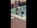 Bad kids in the pool being extra LOUD