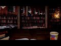 Cozy Library atmosphere - Thunder, lightning, rain and quiet Library sounds [2 hours]