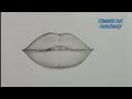 How to draw a realistic lip || Lip drawing for beginners step by step