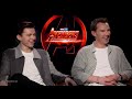 tom holland being babysat by everyone in the marvel cast for 14 minutes straight