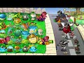 PVZ 1 Hybrid Challenge - All Hybrid Peashooters Vs Ultra Giga Gargantuar | Plants vs Zombies Battlez