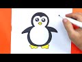 Penguin Coloring Pages | Art Colors For Kids | Draw Penguin