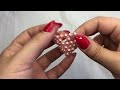 طريقة عمل قلب 3D بالخرز  ❤️ - How to make 3D heart with bead