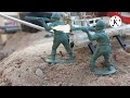 Army Men:Green army vs grey army (plastic army men stopmotion)