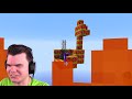 GREEN vs. RED vs. YELLOW LUCKY SKYBLOCK Island CHALLENGE! (Minecraft)