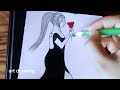 How to draw a sweet girl easy step by step #artdrawing #youtubevideo #stepbystep #trending