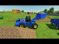 TRANSPORT & LOAD CASE & JOHN DEERE & SUGAR BEET WITH FLATBED TRAILER & TRUCK! Farming Simulator 22