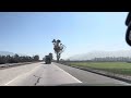Driving 101 freeway Going to Ventura California USA: