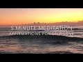 Christina - 5 Minute GUIDED Meditation AFFIRMATIONS for SELF LOVE, Esteem, Confidence.Calming Music