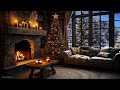 🎄🔥 Create a Magical Cozy New Year Atmosphere with Fireplace & Snowy Tranquility