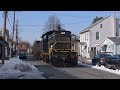 Coming Through! Busy Street Shared by Train - ALCO Switcher Street Running Action!