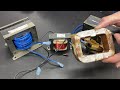 DIY Treadmill Motor Choke Built From a Microwave Transformer