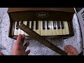 BAZINGA melody cover on a Vintage Toy PIANO with a TWIST
