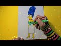 Coloring Marge from Simpsons. Coloring pages #simpsons #coloring #kidsvideo