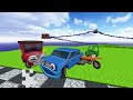 Rainbow Cars ONE BLOCK Skyblock! (Minecraft)