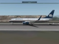 X-Plane 9 B737-800 Aeromexico aterrizando en SKBG