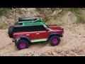 Traxxas Trx4 Ford Bronco driving on the sand road rc car off road 4×4 bronco remote control rc truck