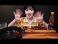 SUB)Spicy Buldak Stir Fried Ramen with Grilled Intestines Mukbang Asmr