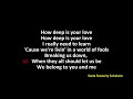 How Deep Is Your Love - by  PJ Morton feat / Bee Gees  (Karaoke Version)