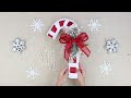 Dollar Store Candy Cane Christmas Wreath